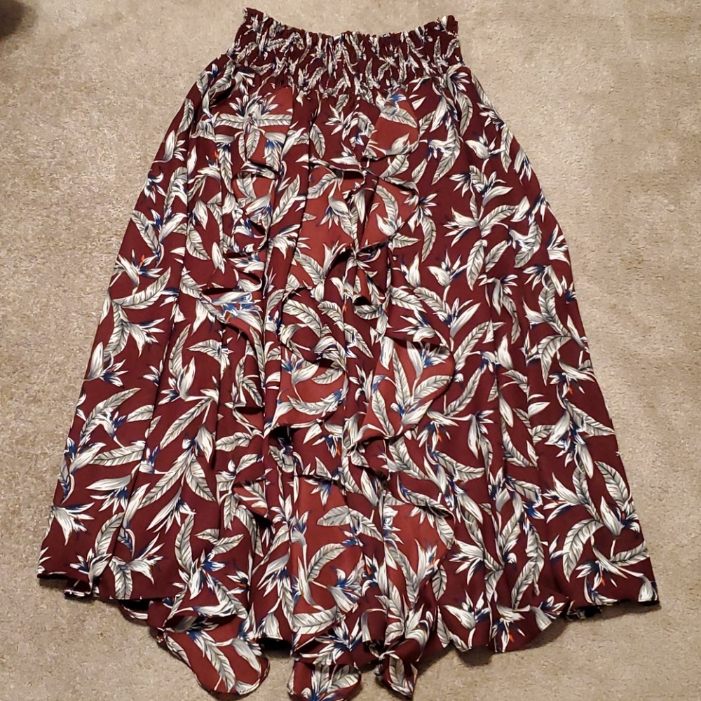 Floral maxi skirt